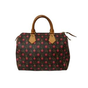 LOUIS VUITTON Speedy Handbag Monogram Cherry by Takashi Murakami